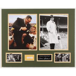 Vince Lombardi 16x20 Custom Matted Display with (1) Hand-Written Word from Letter (PSA LOA Copy)