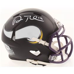 Adam Thielen Signed Minnesota Vikings Matte Black Mini Speed Helmet (Beckett COA)