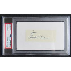 Richard Nixon Signed Signature Cut Inscribed "From" (PSA Encapsulated)