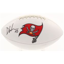 Devin White Signed Tampa Bay Buccaneers Logo Football (Beckett COA)