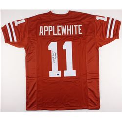Major Applewhite Signed Jersey Inscribed "Hook'em" (JSA COA)