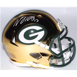Davante Adams Signed Green Bay Packers Chrome Speed Mini Helmet (JSA COA)