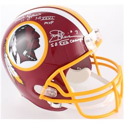 Mark Rypien, Doug Williams  Joe Theismann Signed Washington Redskins Full-Size Helmet with (3) Inscr