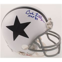 Bob Lilly Signed Dallas Cowboys Throwback Mini Helmet Inscribed "HOF '80" (JSA COA)