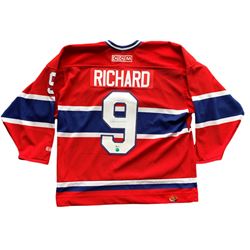 Maurice Richard Signed Montreal Canadiens Jersey (Beckett COA)