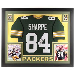 Sterling Sharpe Signed 35x43 Custom Framed Jersey (Beckett COA)