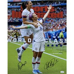 Alex Morgan  Megan Rapinoe Signed Team USA 16x20 Photo (JSA COA)