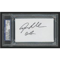 Steven Adler Signed 3x5 Index Card Inscribed "GnR" (PSA Encapsulated)