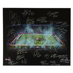 2017 Philadelphia Eagles 20x24 LE Photo on Canvas Team-Signed by (20) with Carson Wentz, Nick Foles,