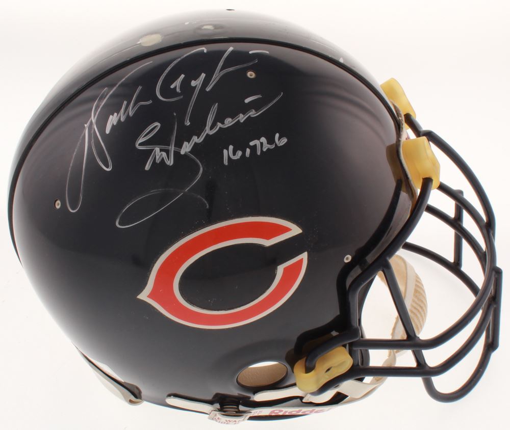 walter payton signed helmet