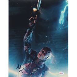 Ezra Miller Signed "Justice League" 11x14 Photo (PSA COA)
