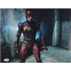 Ezra Miller Signed "Justice League" 11x14 Photo (PSA COA)