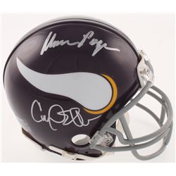 Minnesota Vikings "Purple People Eaters" Mini Helmet Signed by (4) with Carl Eller, Jim Marshall, Ga