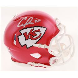 Chris Jones Signed Kansas City Chiefs Speed Mini Helmet (Beckett COA)