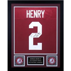 Derrick Henry 24x30 Custom Framed Jersey Display (JSA COA)