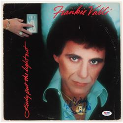 Frankie Valli Signed "Lady Put the Light Out" Vinyl Record Album Cover Inscribed "Best Wishes" (PSA 