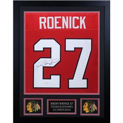 Jeremy Roenick 24x30 Custom Framed Jersey Display (JSA COA)