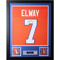 John Elway 24x30 Custom Framed Jersey Display (JSA COA)
