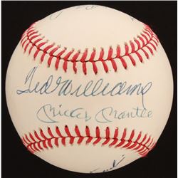 Triple Crown Winners OAL Baseball Signed by (4) with Mickey Mantle, Ted Williams, Frank Robinson  Ca