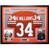 Image 1 : Ricky Williams Signed 35x43 Custom Framed Jersey Inscribed "HT 98" (PSA COA)