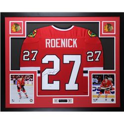 Jeremy Roenick Signed 35" x 43" Custom Framed Jersey (JSA COA)