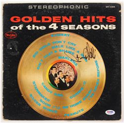 Frankie Valli Signed "Golden Hits of the 4 Seasons" Vinyl Record Album Cover (PSA COA)