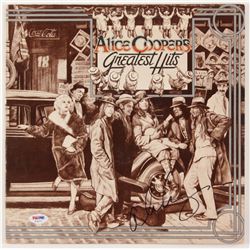 Alice Cooper Signed "Alice Cooper's Greatest Hits" Vinyl Album Cover (PSA COA)