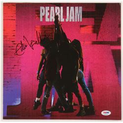 Eddie Vedder Signed Pearl Jam "Ten" Vinyl Record Album Cover (PSA LOA)