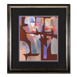 Neal Doty Signed 25x25 Custom Framed Original Acrylic Painting on Canvas