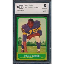 1963 Topps #44 Deacon Jones RC (BCCG 8)
