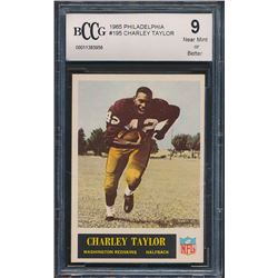 1965 Philadelphia #195 Charley Taylor RC (BCCG 9)