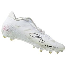 Odell Beckham Jr. Signed Game-Used Football Cleat Inscribed "LSU Game Used" (PSA LOA)