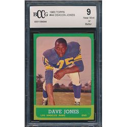 1963 Topps #44 Deacon Jones RC (BCCG 9)