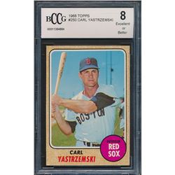 1968 Topps #250 Carl Yastrzemski (BCCG 8)
