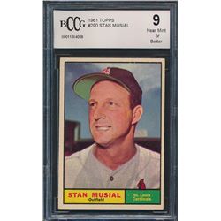 1961 Topps #290 Stan Musial (BCCG 9)