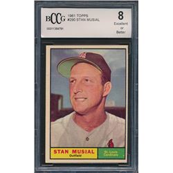 1961 Topps #290 Stan Musial (BCCG 8)