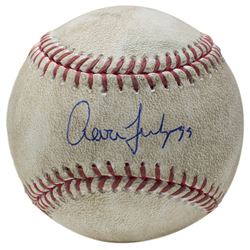 Aaron Judge Signed Game-Used OML Baseball (PSA COA, MLB Hologram,  Steiner Hologram)