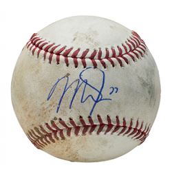 Mike Trout Signed Game-Used OML Baseball (PSA COA  MLB Hologram)