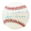 Image 1 : Hank Aaron  Sadaharu Oh Signed ONL Baseball (PSA LOA)