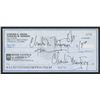 Image 1 : Charles Manson Twice-Signed Personal Bank Check (JSA LOA)