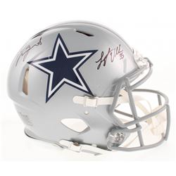Jaylon Smith  Leighton Vander Esch Signed Dallas Cowboys Full-Size Authentic On-Field Speed Helmet (
