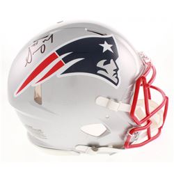Sony Michel Signed New England Patriots Full-Size Authentic On-Field Speed Helmet (Beckett COA)