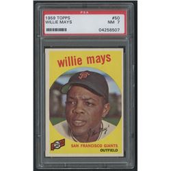 1959 Topps #50 Willie Mays (PSA 7)