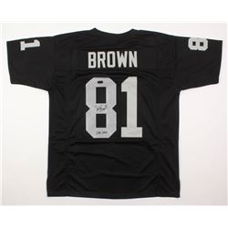 Tim Brown Signed Jersey Inscribed "HOF 2015" (Radtke COA)