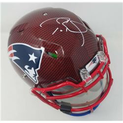 Tom Brady Signed New England Patriots Limited Edition Custom Hydro Dipped Full-Size Authentic On-Fie