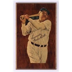 Babe Ruth New York Yankees 9.5x15.5 Wooden Plaque Display with Hand-Written Personalization (PSA LOA