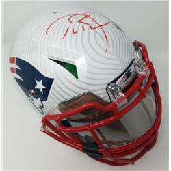 Tom Brady Signed New England Patriots Limited Edition Custom Hydro Dipped Full-Size Authentic On-Fie