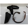 Image 1 : Holster and Belt, Holster and Leather Sling