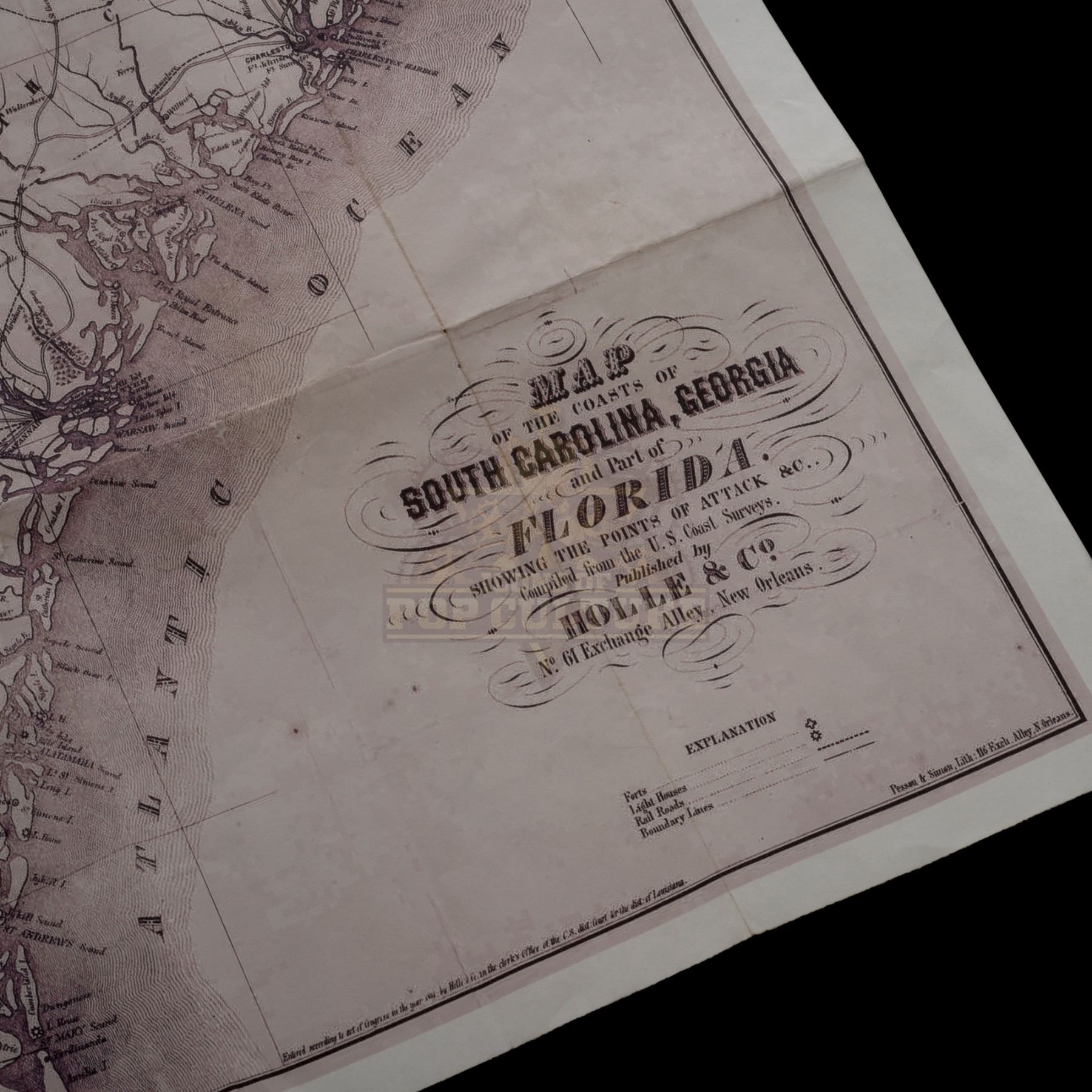 Timeless (TV) – Wyatt Logan’s Civil War Map – TL120