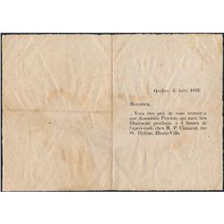 Original Document from 1837 - Invitation to a Meeting of Patriots - Very Rare